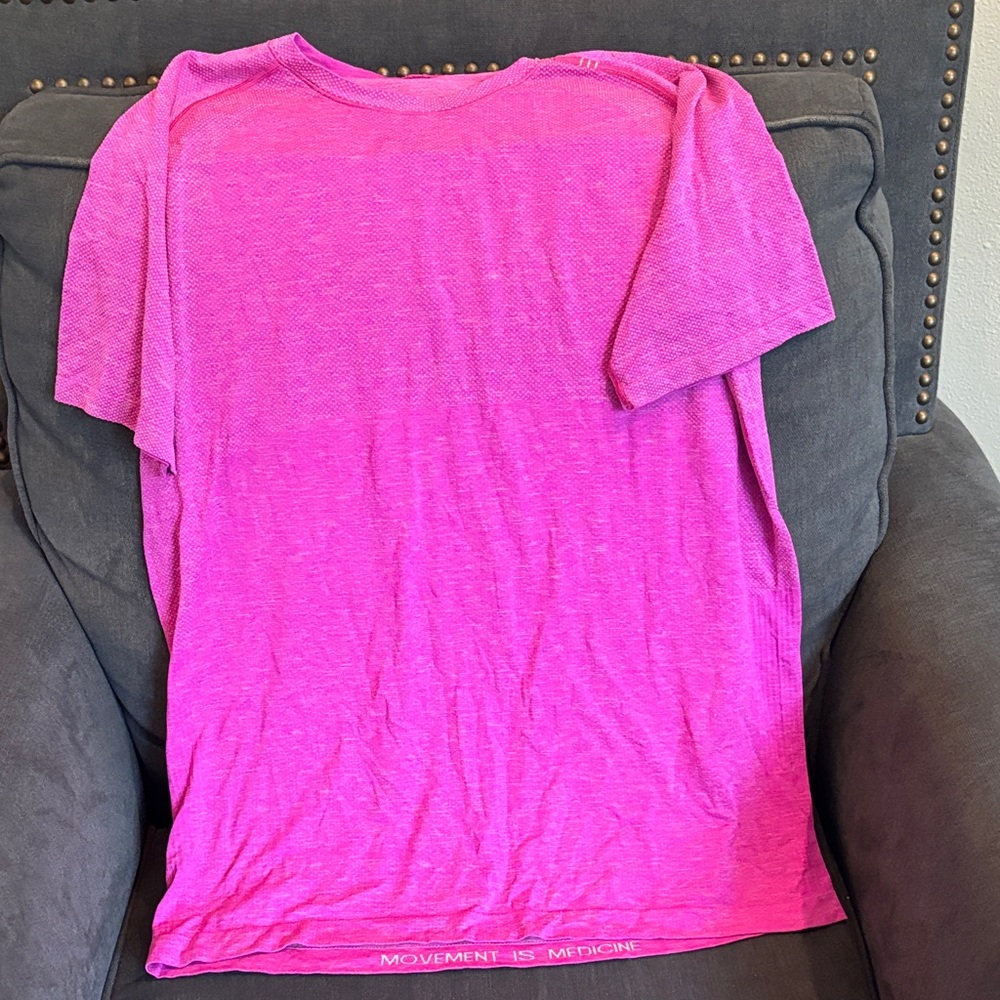 lululemon athletica Pink Short Sleeve Tee